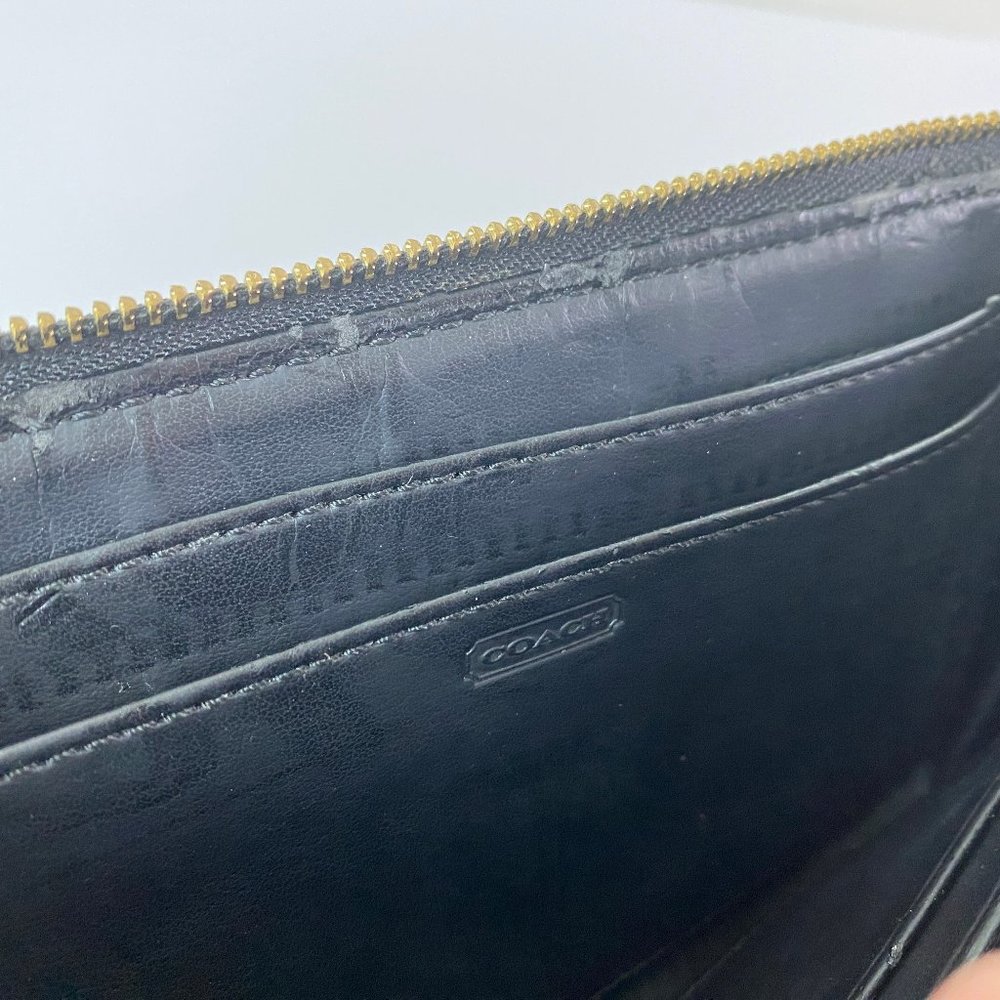 Madison Leather Wristlet Wallet, Black - Picture 5 of 6